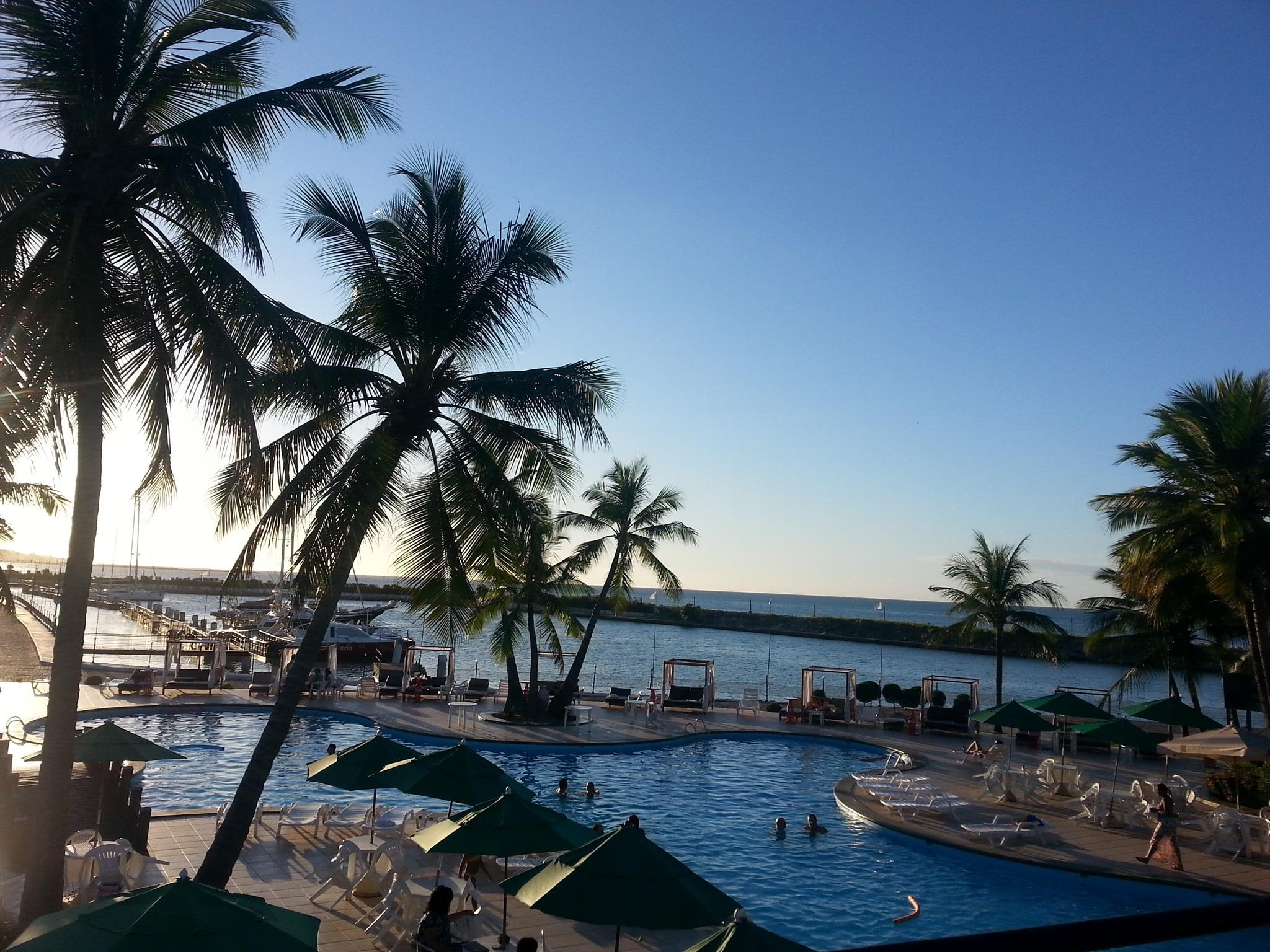 Marina Park Hotel 福塔雷萨 外观 照片 View of the beach from the hotel